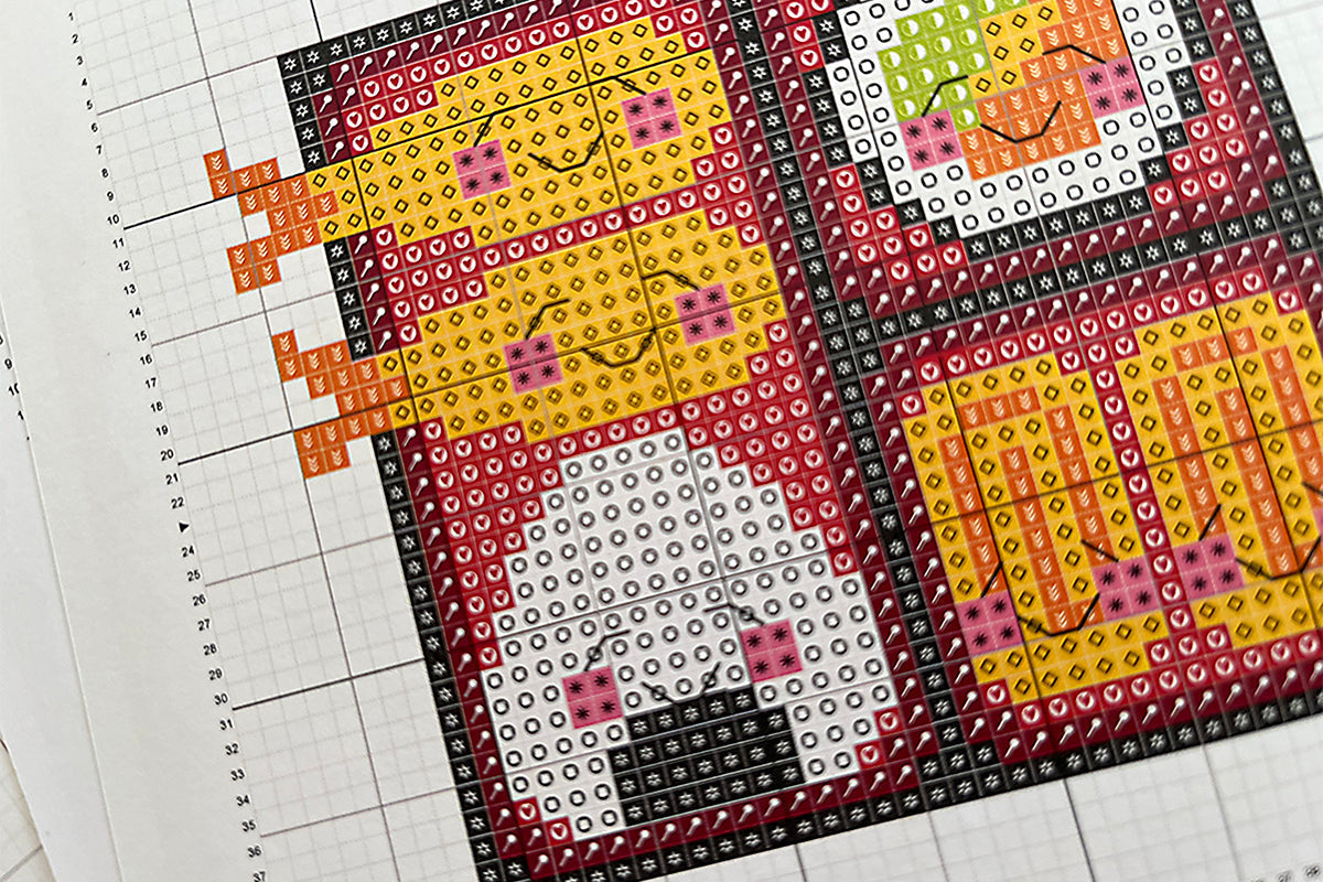 How to read a cross stitch pattern