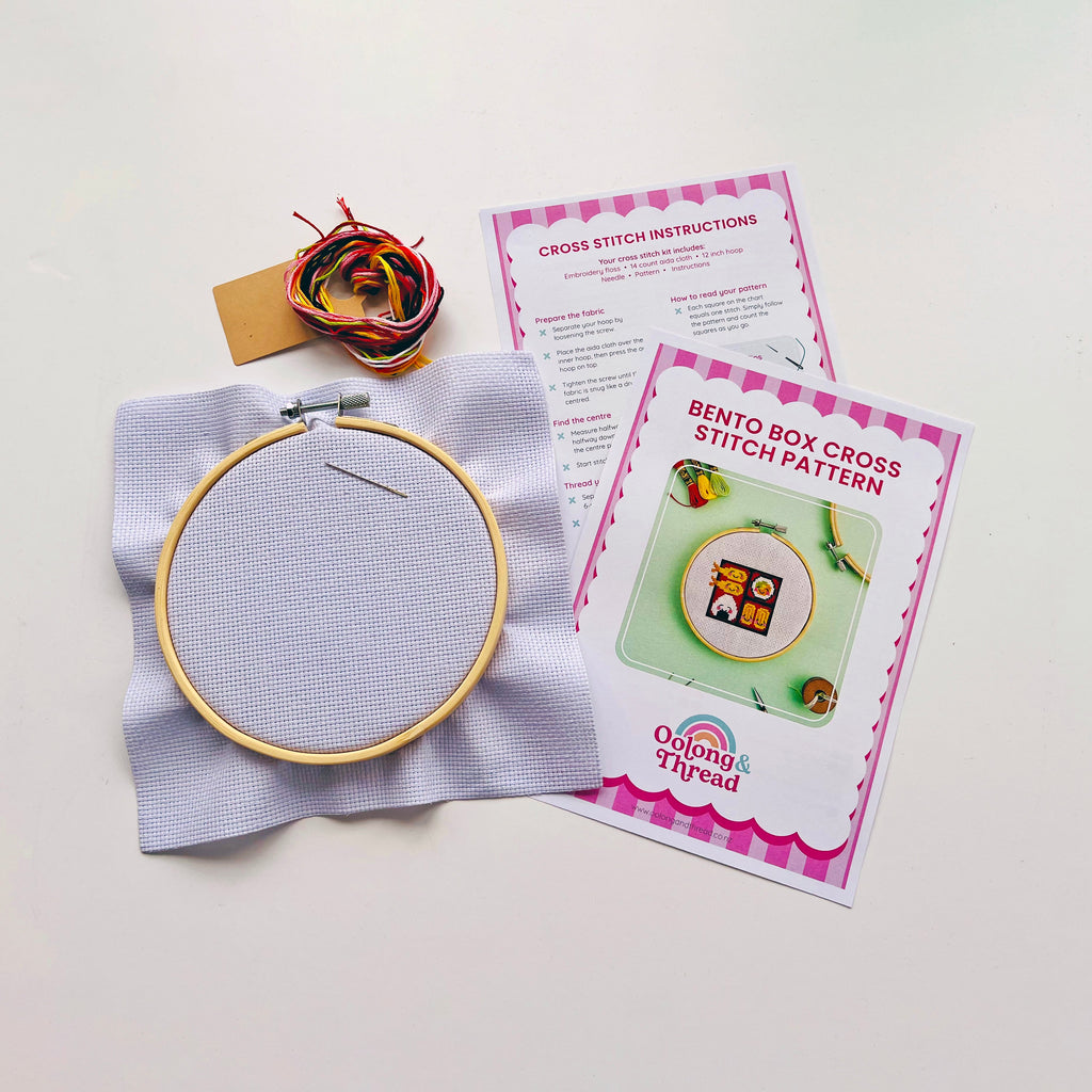 Bento Box Cross Stitch Kit