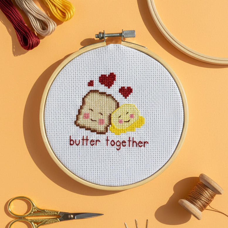 Butter Together Cross Stitch Kit