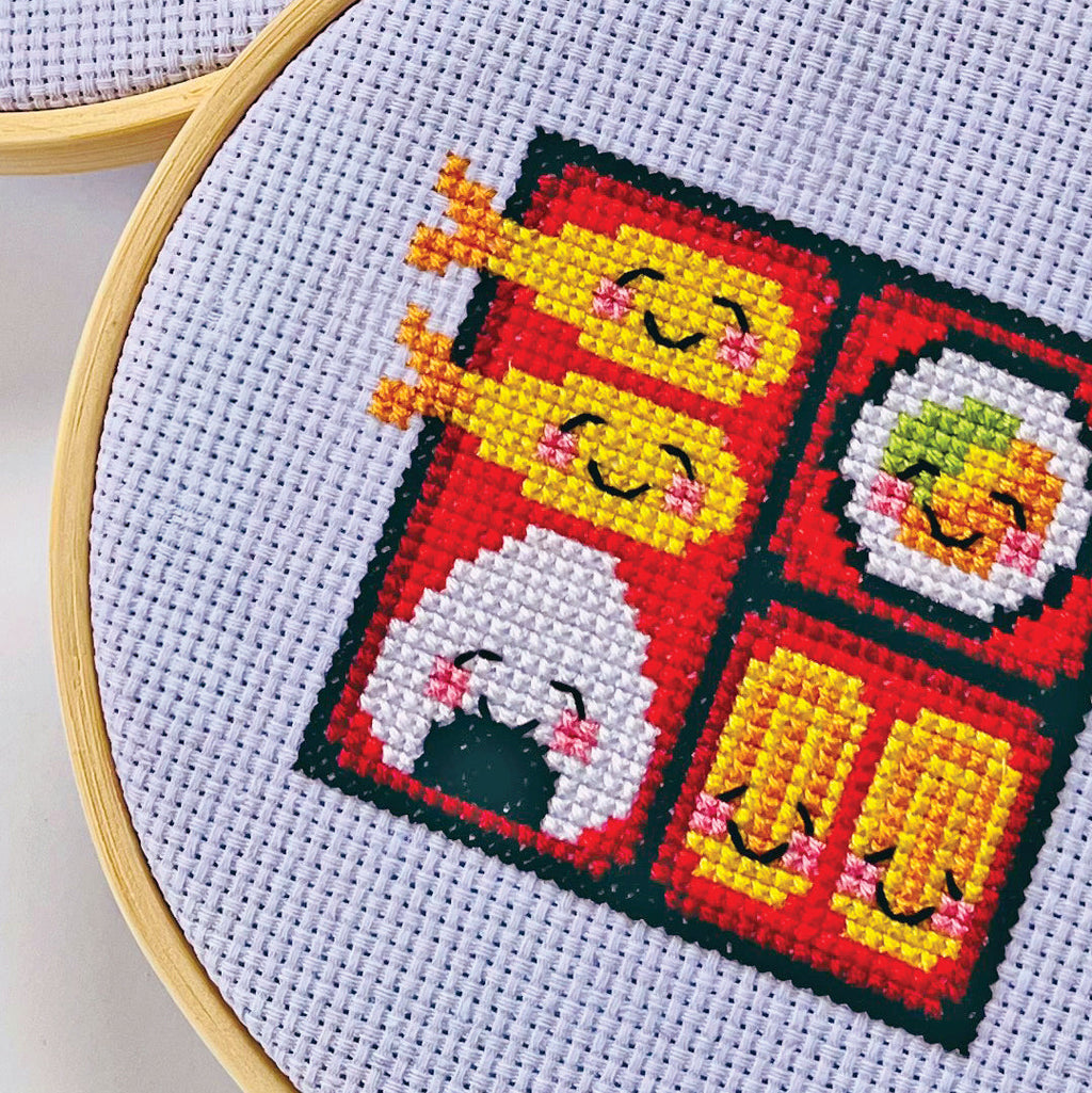 Bento Box Cross Stitch Kit