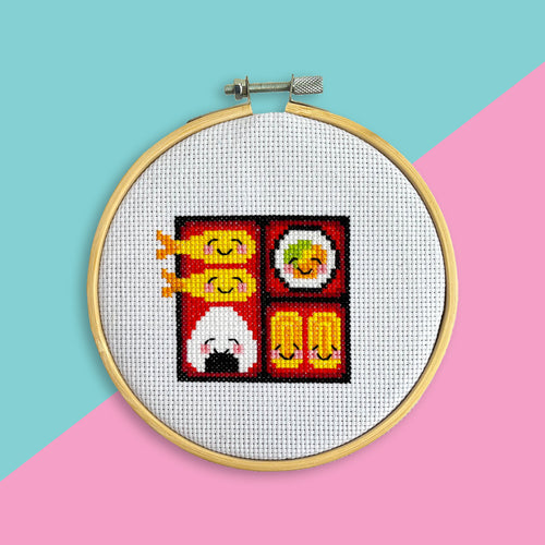 Bento Box Cross Stitch Kit